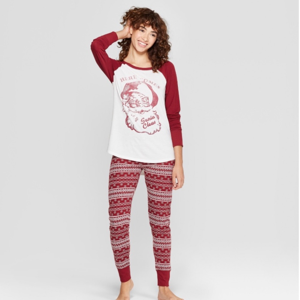 Christmas Holiday Soft Santa Pajama Set XS
